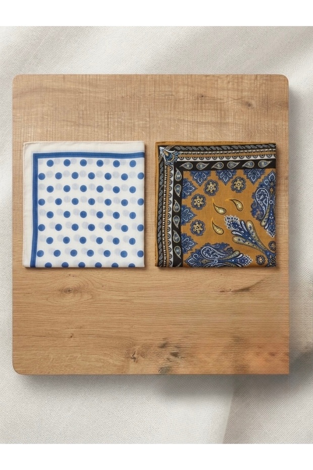 Premium Scarf Set of 2 Soft Fabric Bandana 50X50 Summer Style