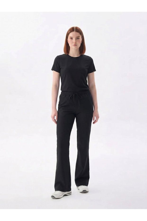Women's Black Lycra Spanish Pants