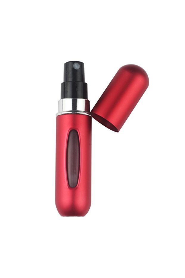 5ml Matte Red 5ml 8ml Portable Mini Refillable Perfume Bottle With Spray Scent Pump Empty Cosmetic C
