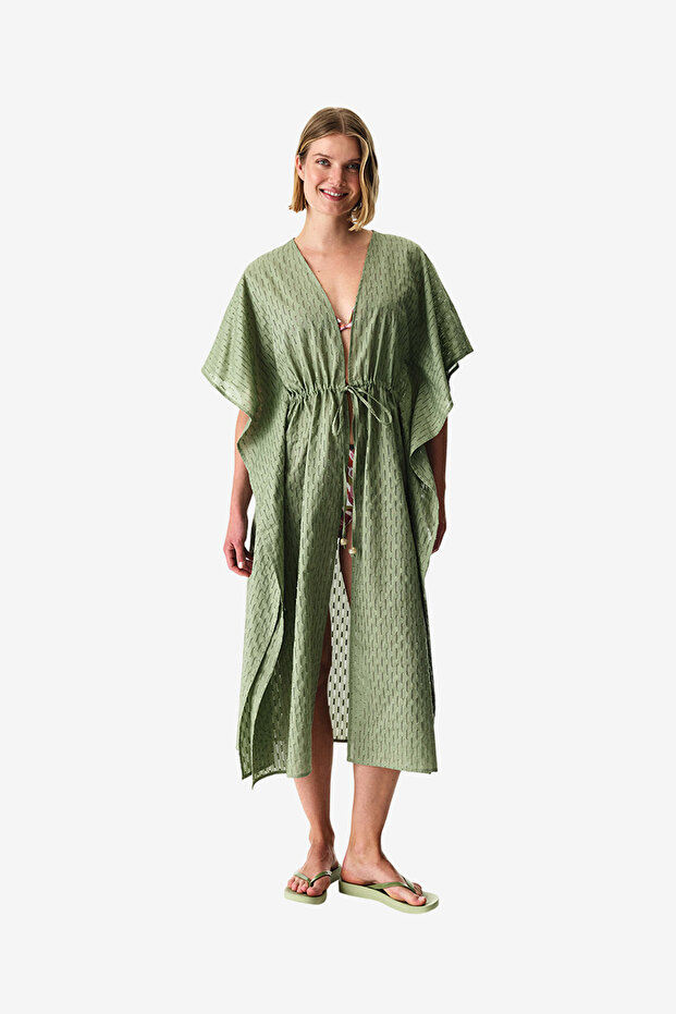 Women Mei Green Kimono