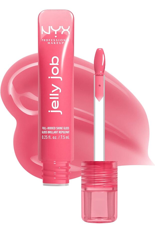 Jelly Job, Full-Bodied Shine Gloss, Lip-Smoothing Shine, Hyper-Glossy Finish, Jelly Blushin'