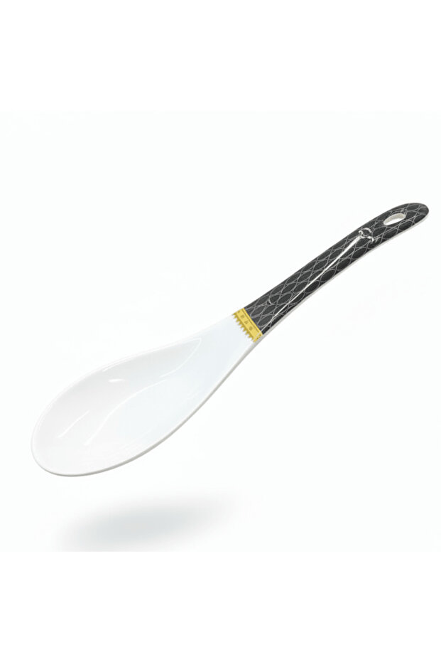 Black & White Melamine Rice Spoon 22 cm