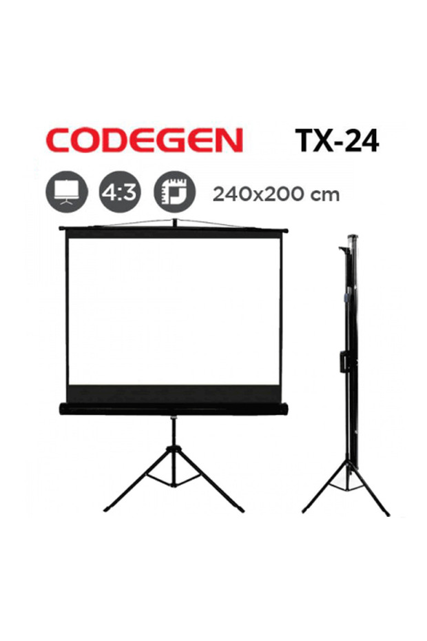 Codegen tx-24 tripod 240x200 projection screen