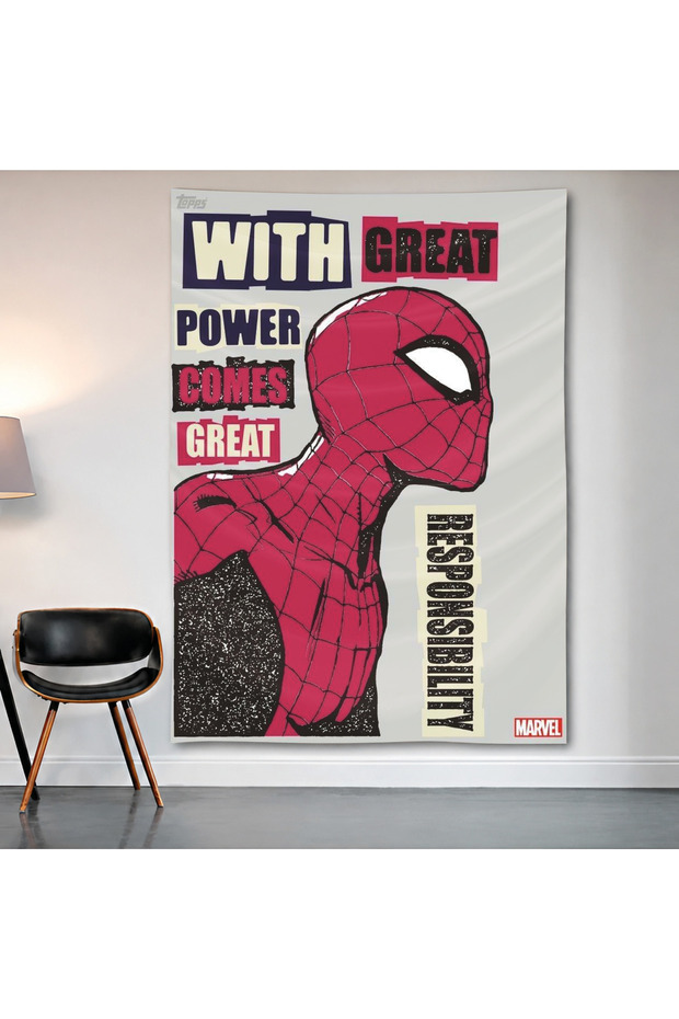Spider-Man Wall Covering Tapestry First Quality Satin Fabric Poster