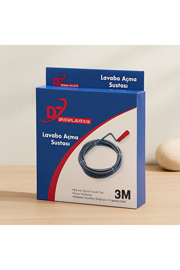3 m Spiral Flexible Spring Sink and Drain Pipe Opener