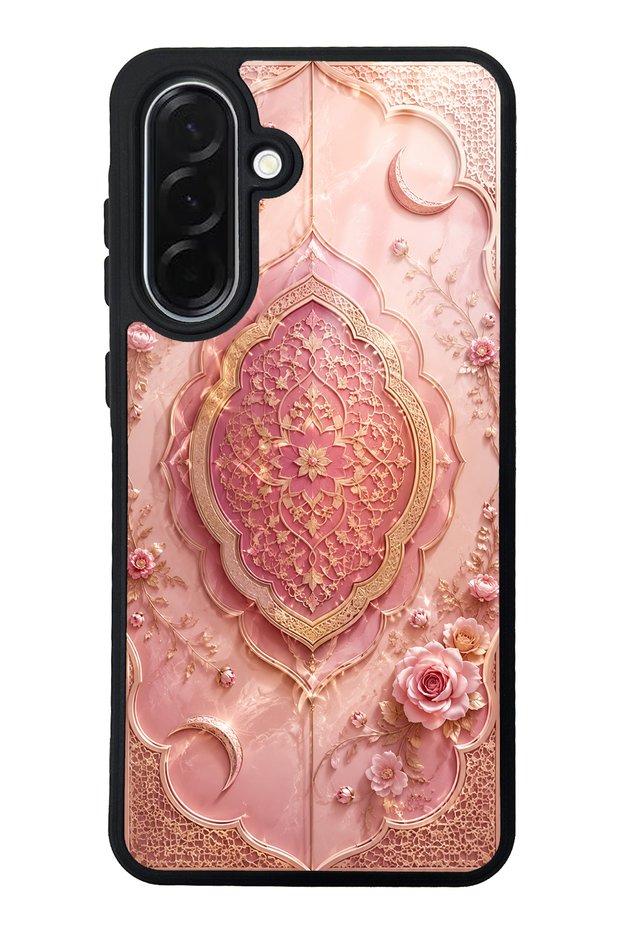 Samsung A36 Blush Crescent Palace Design Glossy Phone Case