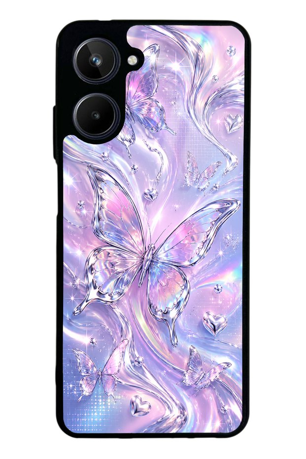 Realme 10 Iridescent Dream Butterfly Design Glossy Phone Case
