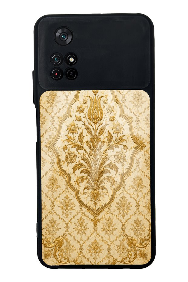 Xiaomi Poco M4 Pro Ivory Ottoman Gold Design Glossy Phone Case