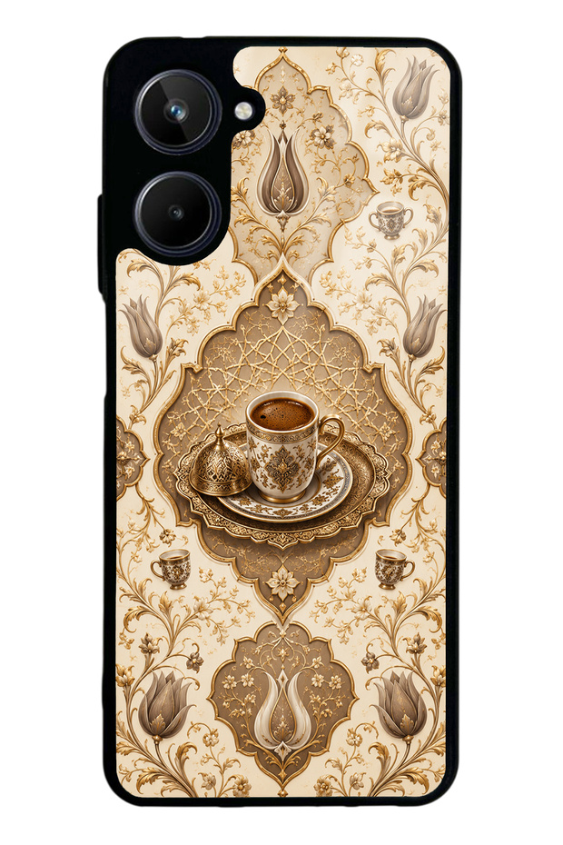 Realme 10 Ivory Ottoman Coffee Design Glossy Phone Case