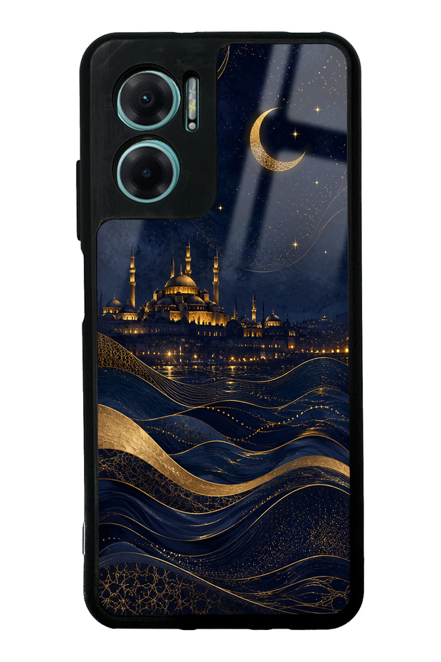 Xiaomi Redmi Note 11E Golden Crescent Bosphorus Design Glossy Phone Case
