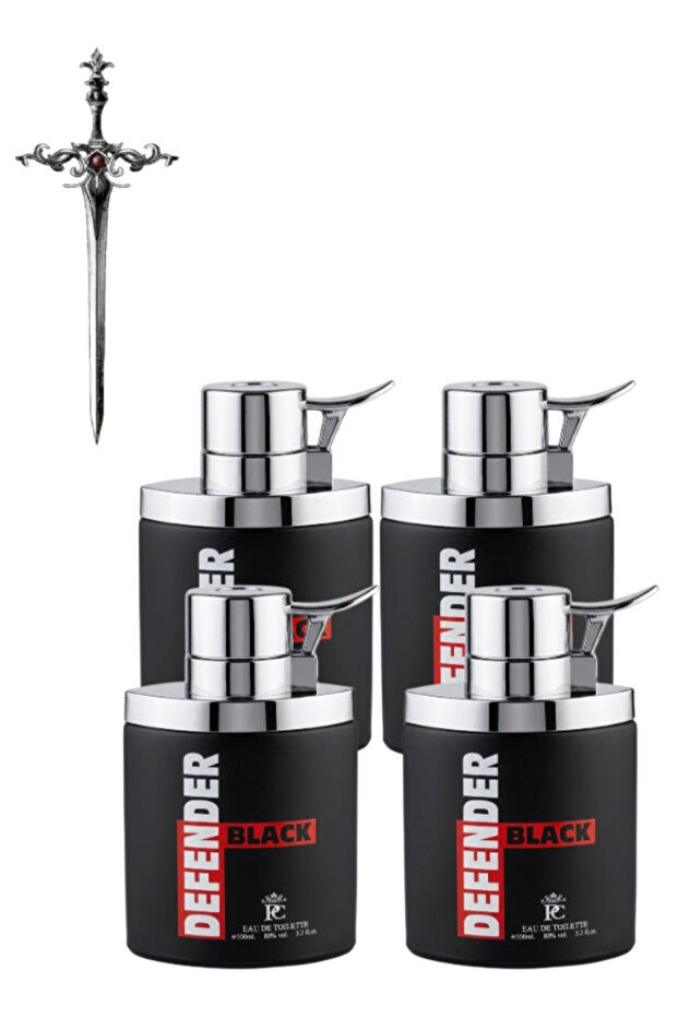 4 قطع عطر ديفندر الأسود 100 مل