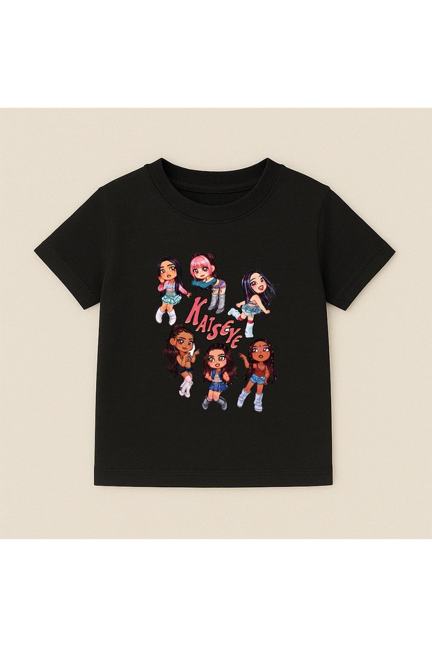 Katseye Printed Crew Neck Cotton Short Sleeve Kids & Youth T-Shirt