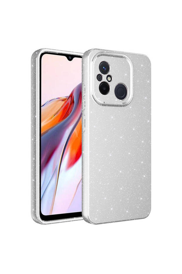 Xiaomi Redmi 12C Case Camera Protected Silvery Silicone Superior Protection Vrdr