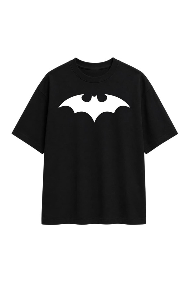 Batman Logo Printed Oversize T-Shirt