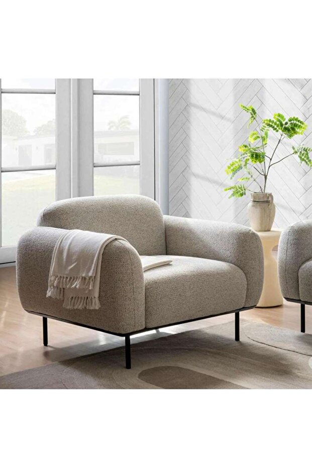 TEEK SINGLE SEATER SOFA- GREY