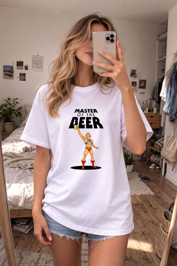 Beer Pinterest Printed Cotton White T-Shirt T-Shirt