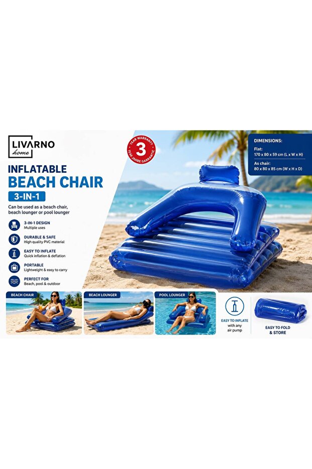 INFLATABLE BEACH CHAIR