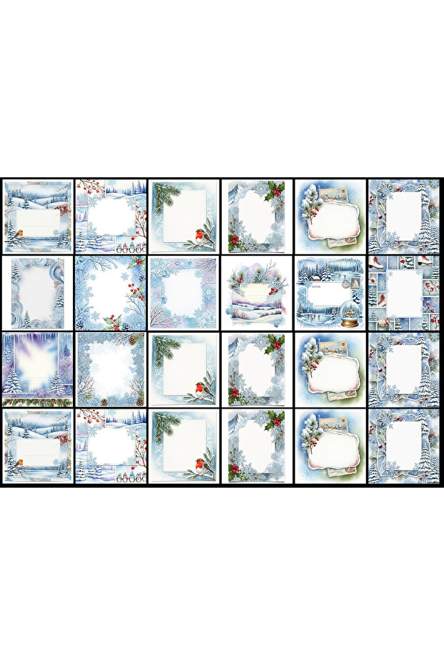 New Year Themed Sticker Set (21X30 cm 1 Set)