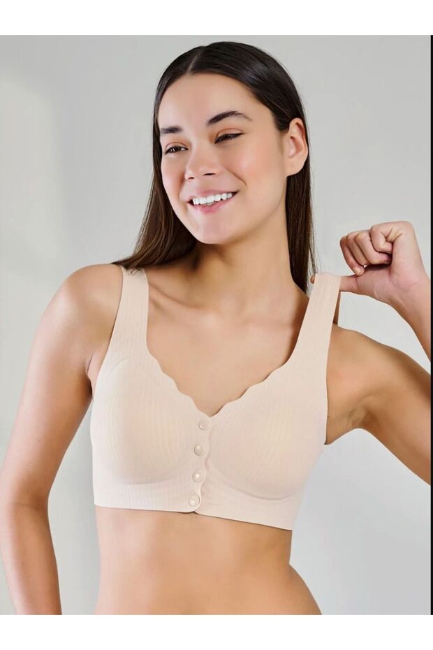 Laser Cut Wire-Free Bra, Seamless Non-Marking Fixed Strap Bra