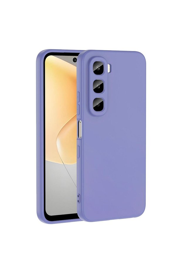 حافظة متوافقة مع هاتف Infinix Hot 60i 4G باللون الأرجواني الناعم