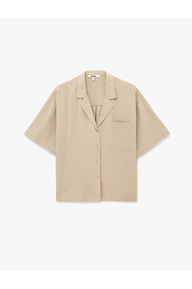 Short Sleeve Shirt with Pocket Detail