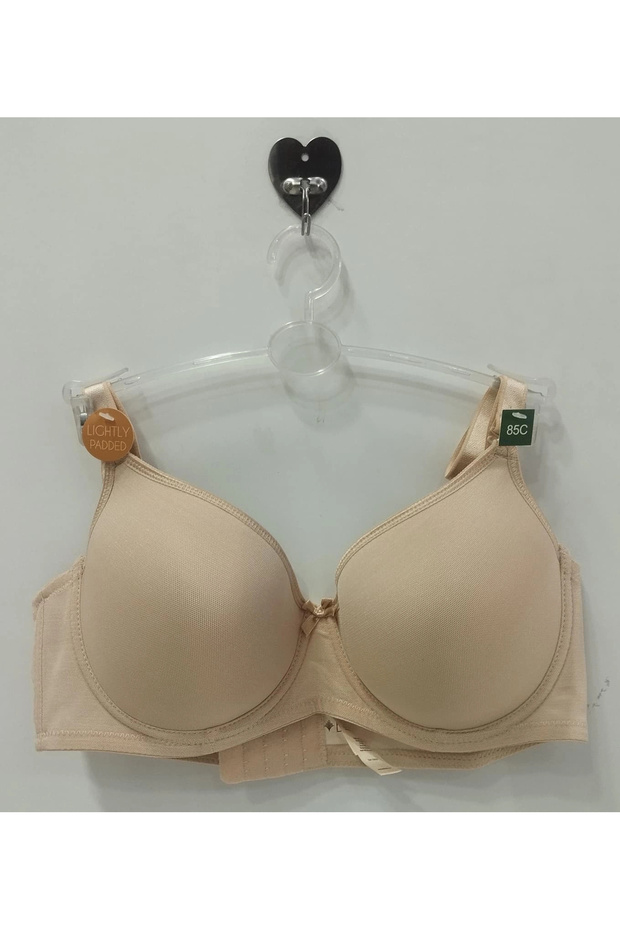Breathable Fabric Underwire and Non-Support C Cup Gathering Bra