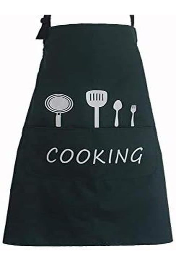 Apron for Unisex (68 x72cm, Green)