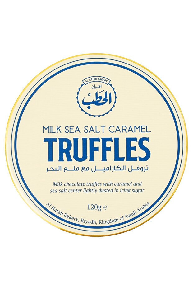 Milk Chocolate Truffles with Caramel & Sea Salt 120 g | Premium Chocolate Truffles | Soft Creamy Center | Gift Tin