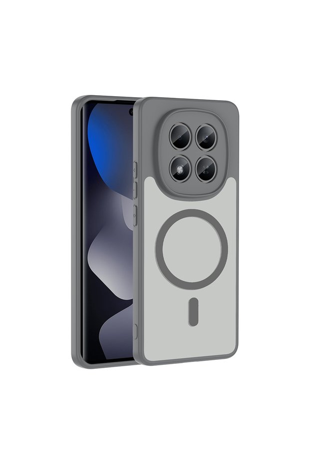 Redmi Note 15 Pro Plus Compatible Case Magsafe Supported Babet Cover - Gray - T42066