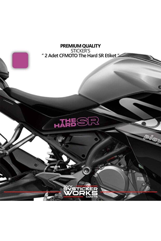 Cfmoto the hard sr sticker high quality foil 2 pcs sticker decal
