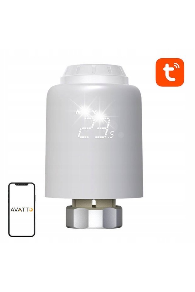 Cap termostatic inteligent Zigbee 3.0 pentru încălzire