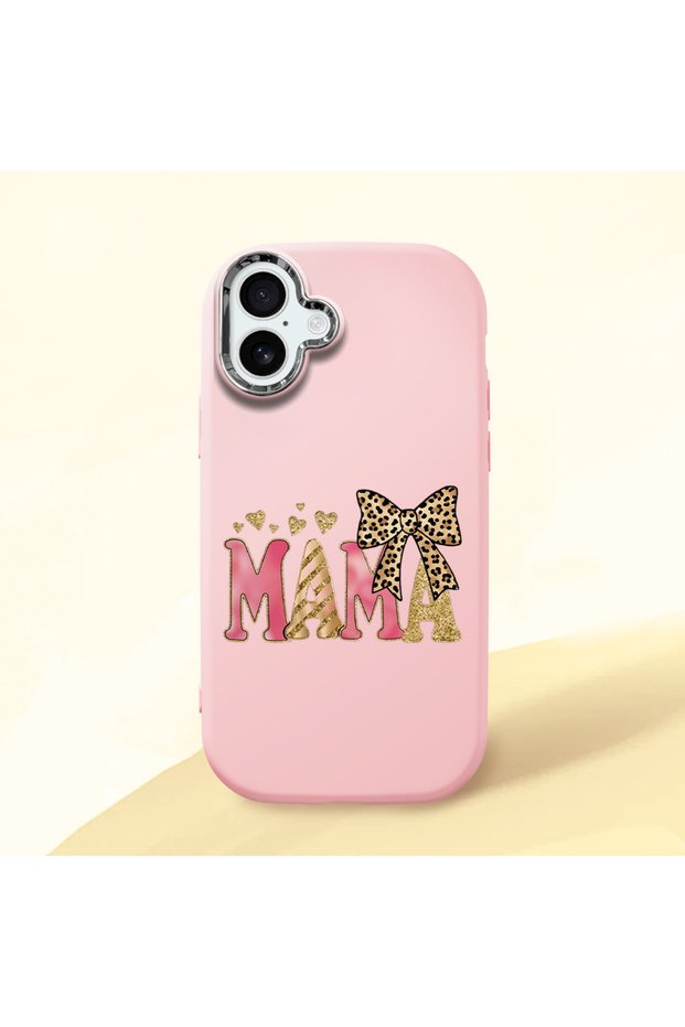 Pink Silicone Case with Shock-Absorbing Camera Protections Compatible with iPhone 16 Plus