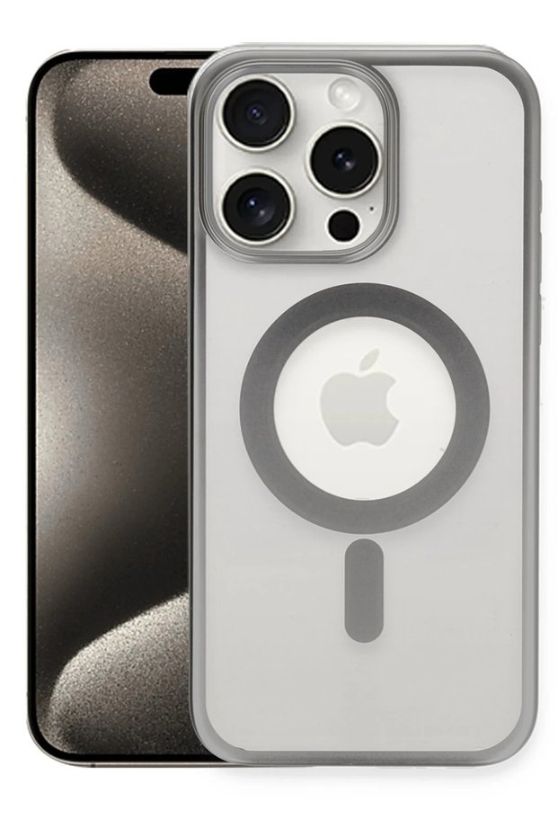Aconcept iPhone 15 Pro Case Erozi Magsafe Cover (143817) - Silver