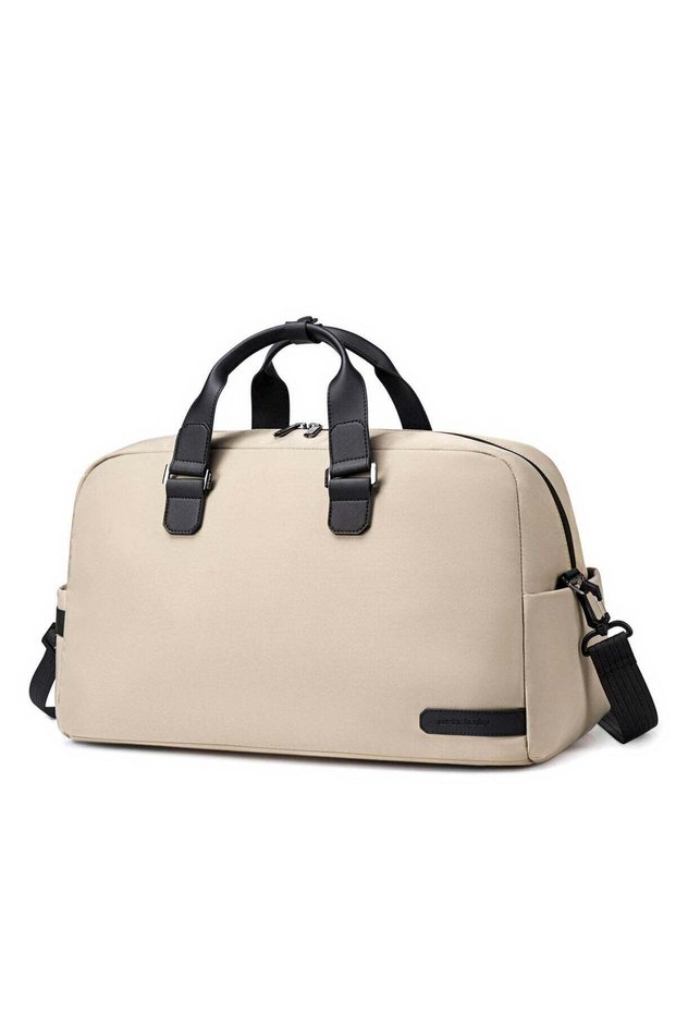 unisex premium duffel bag 27l water resistant large capacity weekender bag with multiple compartment for men and women, lxb00842 - khaki