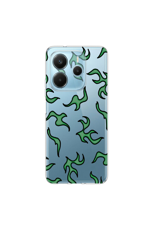 Redmi Note 14 Compatible Wallpaper 5 Design Transparent Case