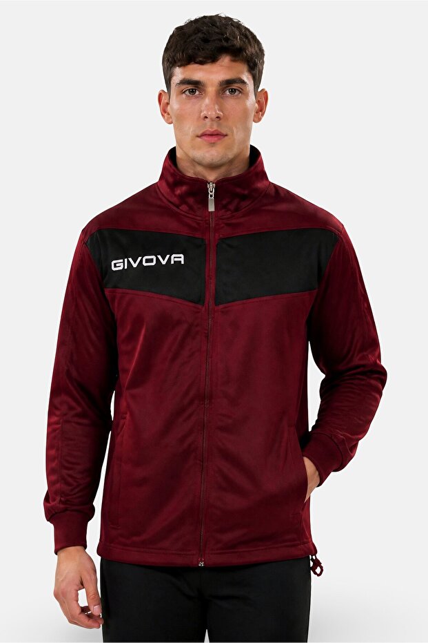 Men Sportswear Fit Training Track jacket, Maroon