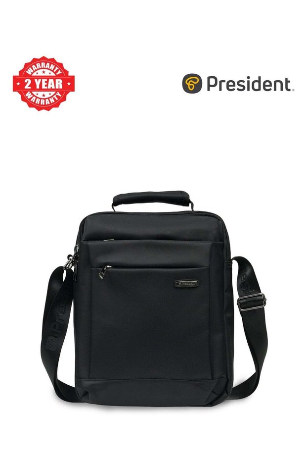Premium 12.5 inch Messenger Bag Shoulder Bags Waterproof Unisex Bags for Travel (SBP33032) BLACK