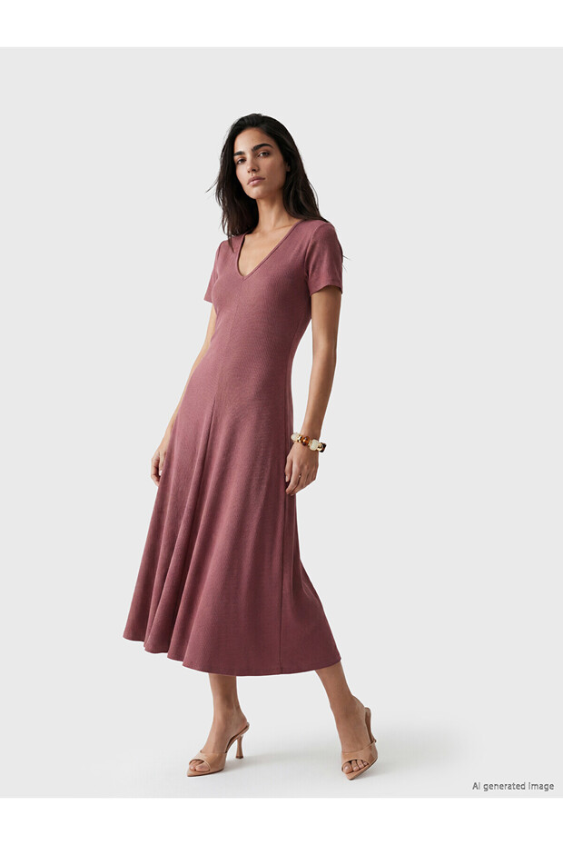 Original V-Neck Bodycon Dress