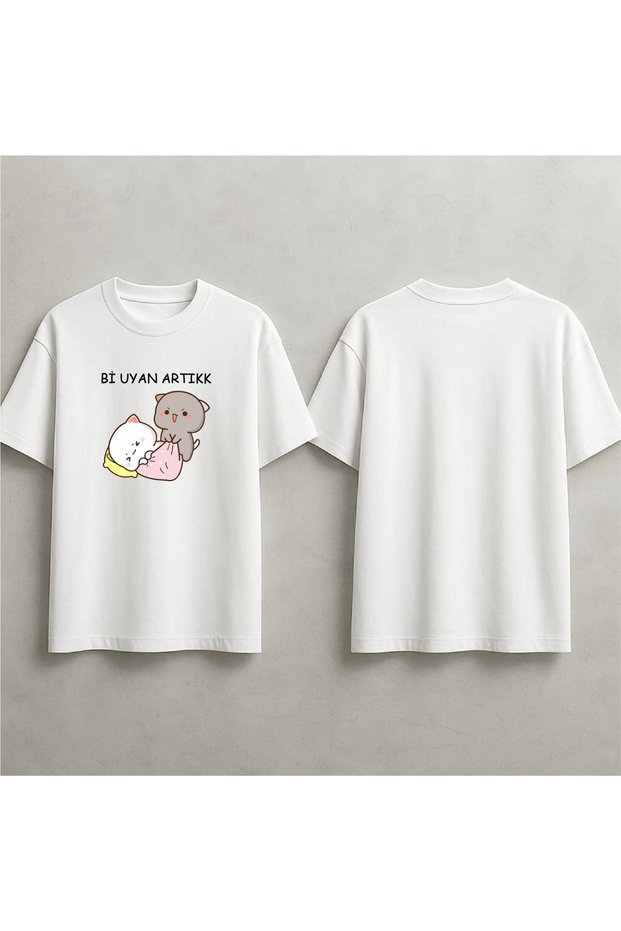 Wake up Now Printed Oversized T-Shirt