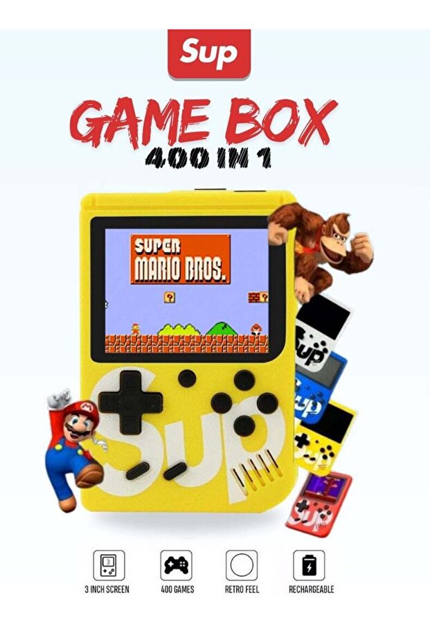 KIDS GAME | 400 IN 1 | HANDHELD GAMING CONSOLE : PORTABLE RETRO GAME PLAYER