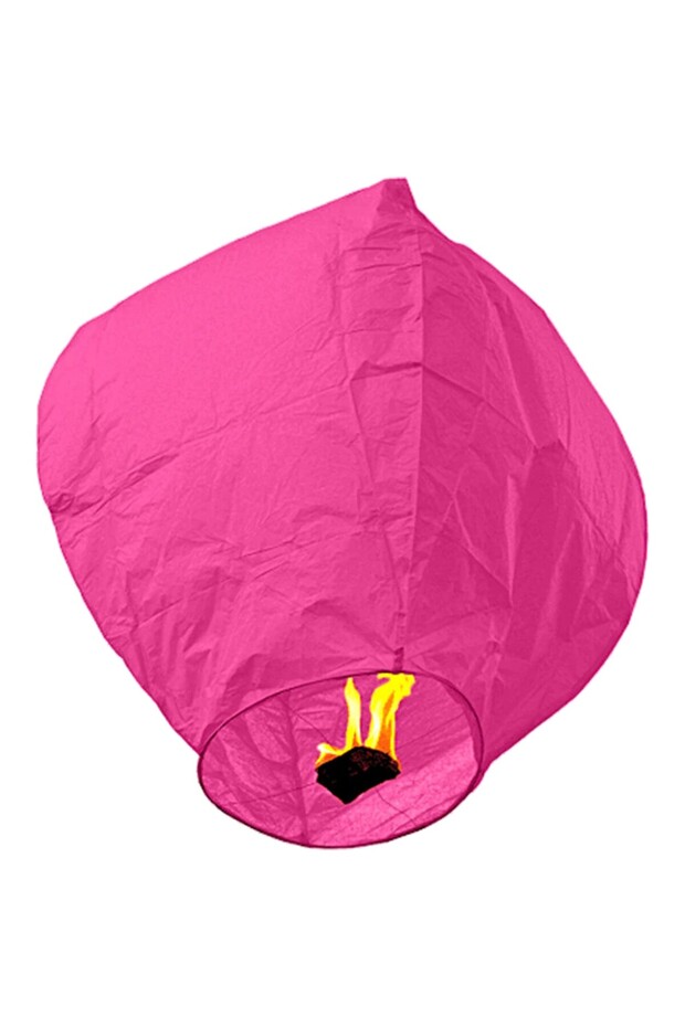 Flying lantern, biodegradable paper, Pink
