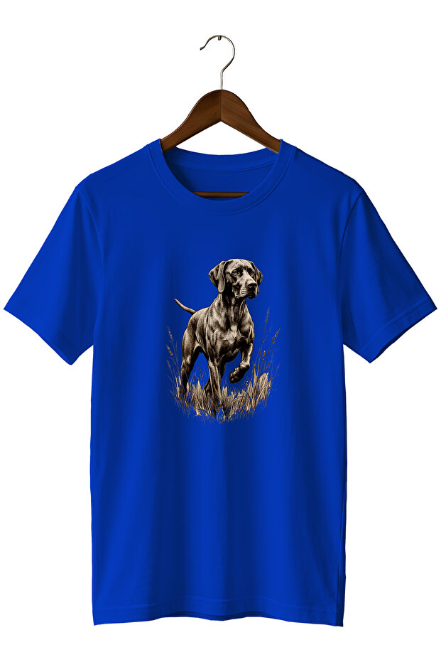 Pointer Av Dog Printed Unisex T-Shirt – Hunting Outdoor Camping Themed Regular Fit