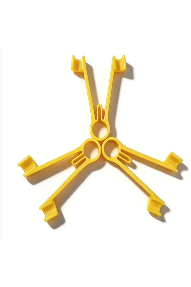 yellow 3pcs Multi Meter Probe Holder Tester Probe Clamping Tool Electrical Testing Power Supply Main