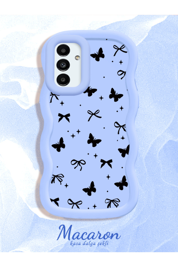 Samsung Galaxy A04S Compatible Slim Butterfly Bow Printed Soft Structure Daily Use Phone Case