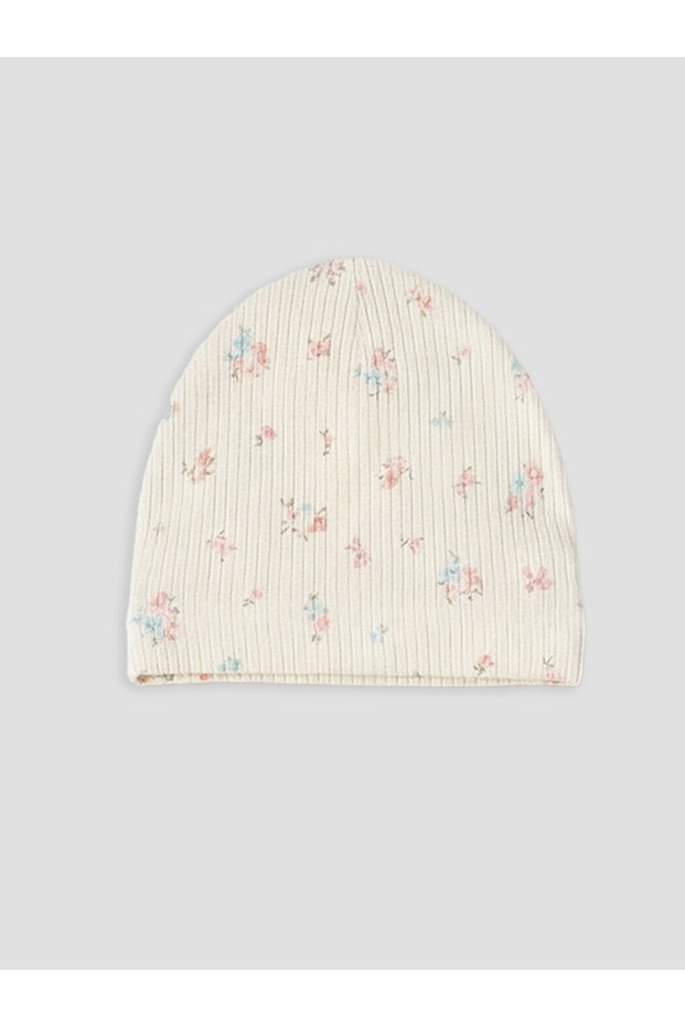 Esvab • Modern & Distinctive Flower Embroidered Baby Girl Knitwear Beanie