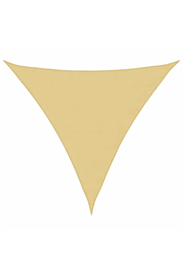 2x2x2m Waterproof Triangle Oxford Cloth Sunshade Sail (Beige)
