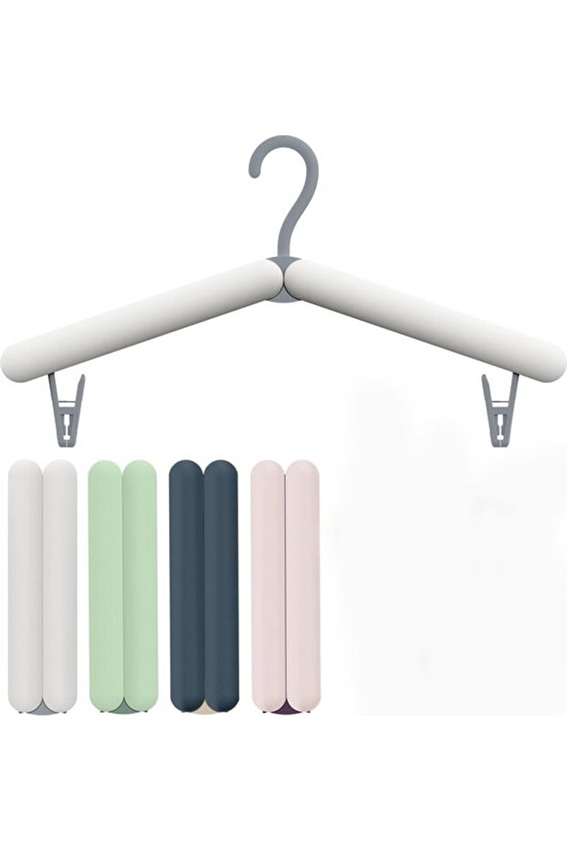 Foldable clothes hangers - garment hangers - compact for suitcase/essential cruise items/various colors - 4 pieces