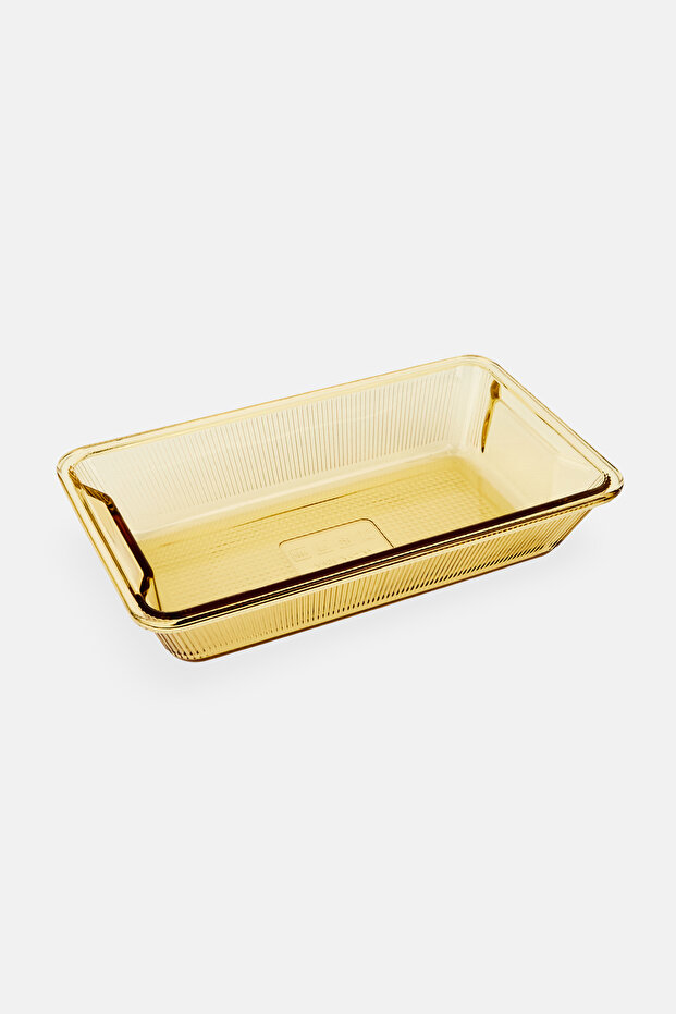 Glass Serve N Store Rectangle Bakeware, Crystal Brown