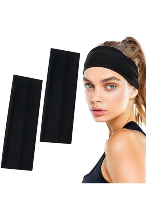 Sporty Headbands - 2 Pieces - Sweat-absorbing and Comfortable