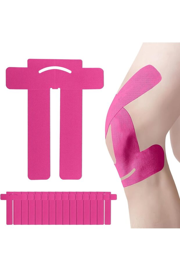 20-piece pack of kinesiology tape, elastic and waterproof body tape, sports tape, suitable for muscle, shin pain, ankle, knee, shoulder, etc.